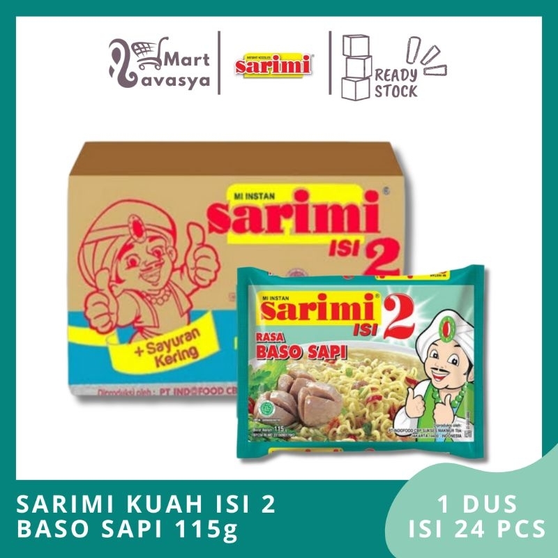 

SARIMI KUAH ISI 2 BASO SAPI 115g - 1 DUS ISI 24 PCS - KOTA BANDUNG - LAVASYA MART