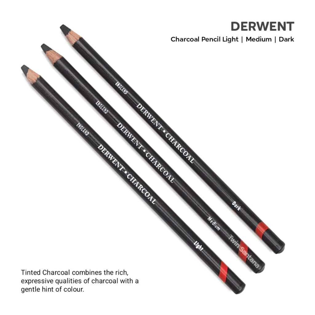 

Derwent Charcoal Pencil Light Medium Dark