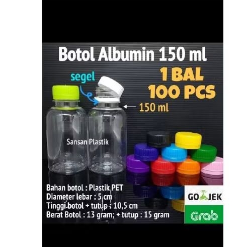 Botol Gendut 150ml / botol 150ml / Botol Plastik 150ml Khsuss Exspedisi