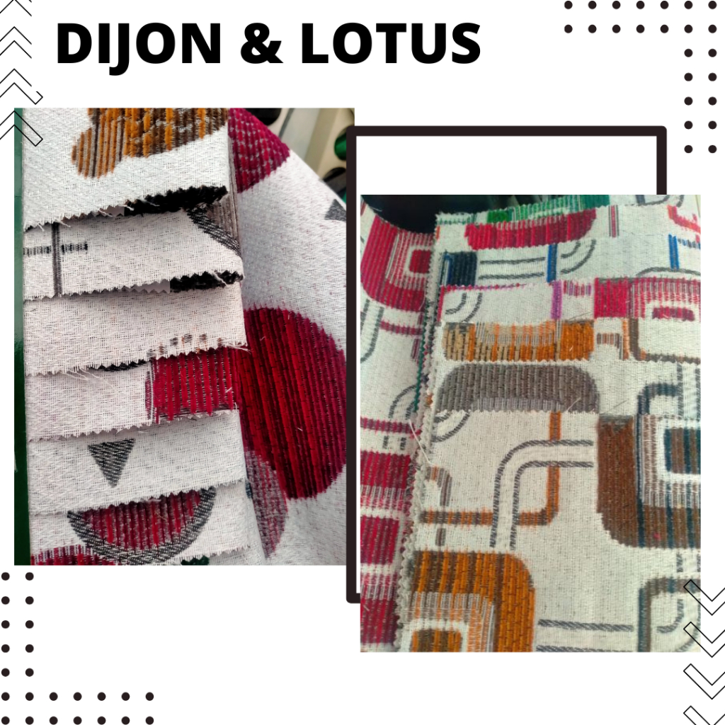BAHAN KURSI MOTIF I DIJON LOTUS KAIN KURSI MOTIF I KAIN BANTAL I KAIN CINIL MOTIF KAIN DIJON