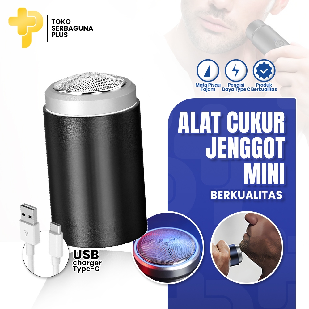 Alat Cukur Pencukur Kumis Jenggot Portable Mesin Mini Elektrik Charger USB