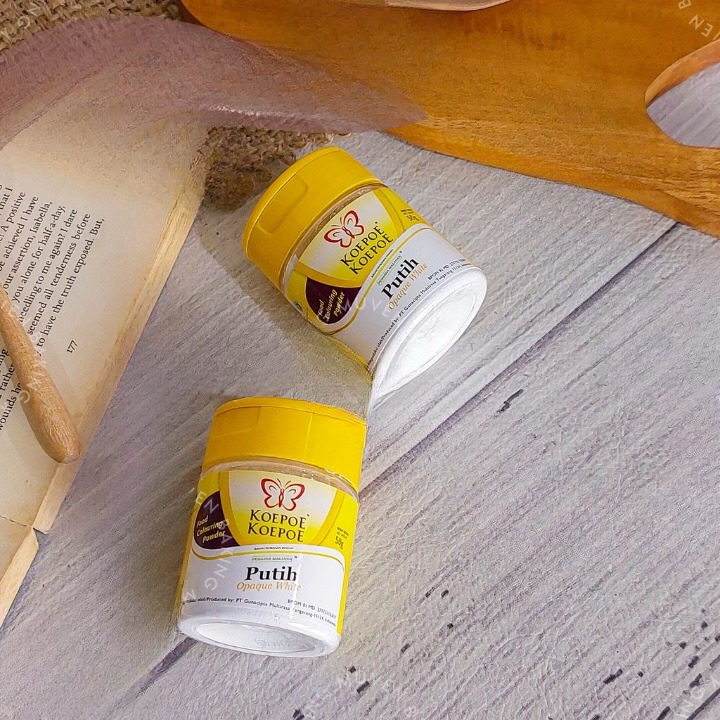 

Bubuk Korpor Pewarna Putih Opaque White Bersih 50gr