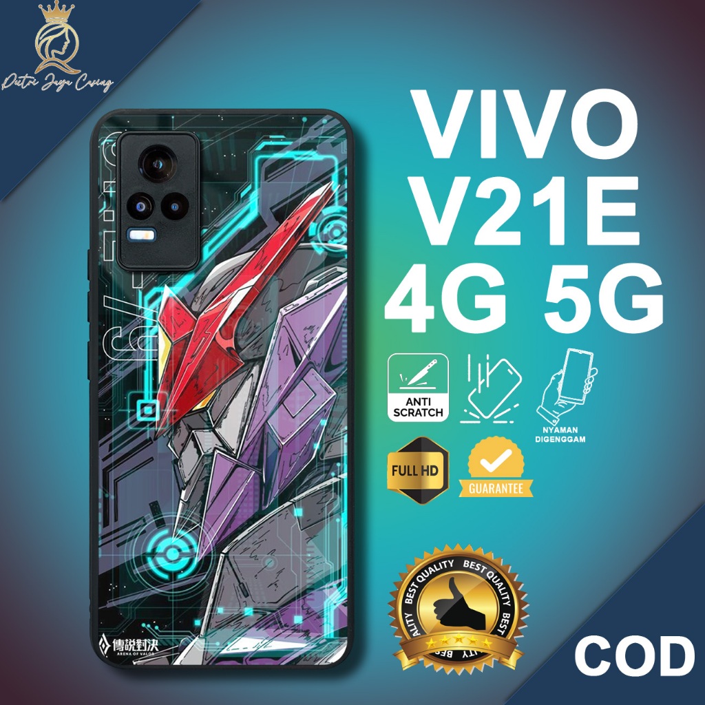 Case Vivo V21E 4G Terbaru Gundam Casing Vivo V21E 5G Hardcase Softcase Glossy Kesing Terlaris