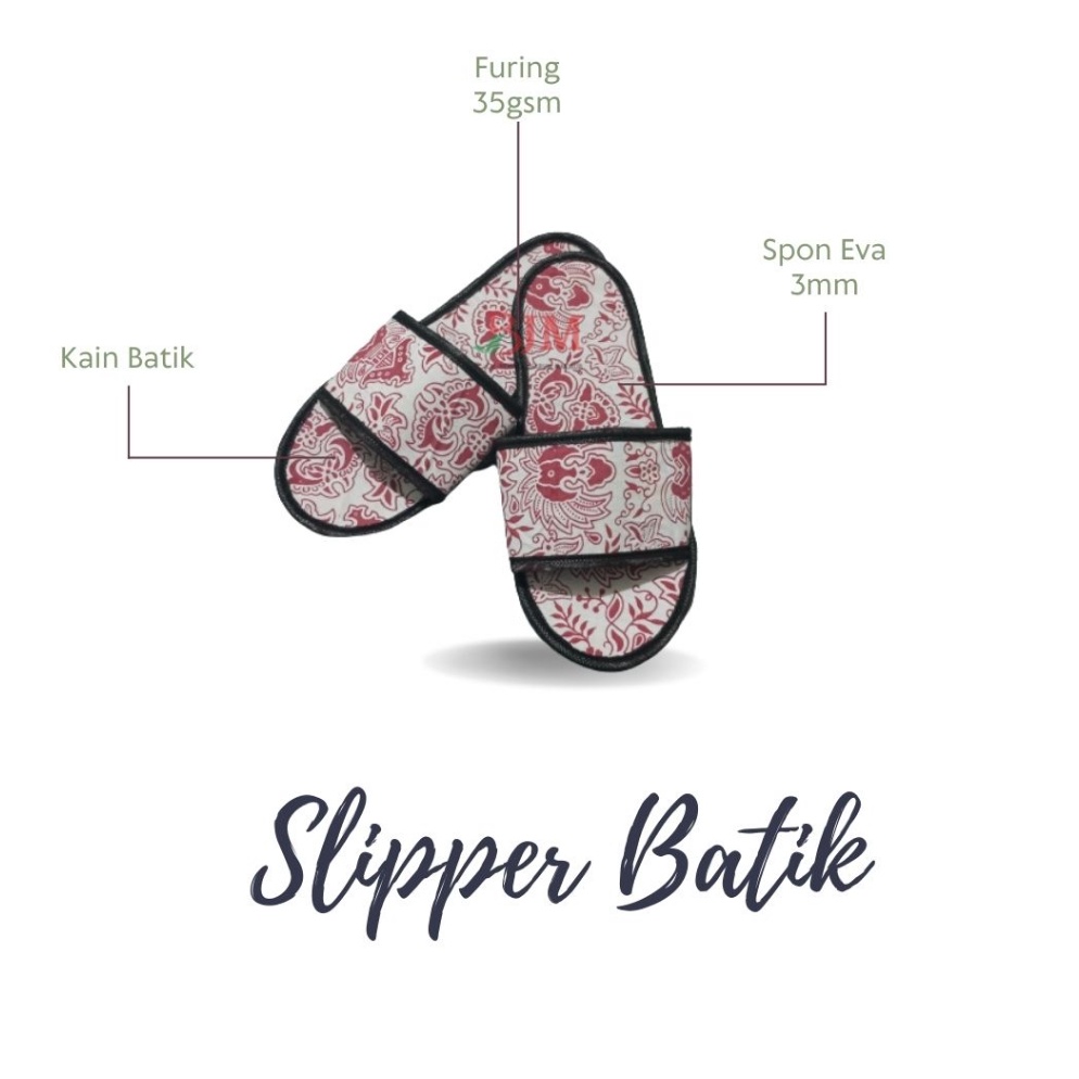 KODE K27J 1 Pasang Sandal hotel sendal Souvenir full Batik Dalam Rumah Pria Wanita Murah Langsung Pa