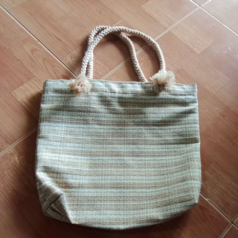 tote bag krem/tas kerja/tas jogja