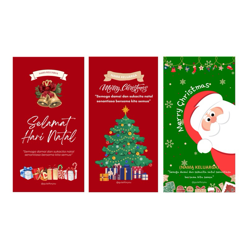 

AMPLOP NATAL KOSTUM NAMA / ANGPAO NATAL COSTUME