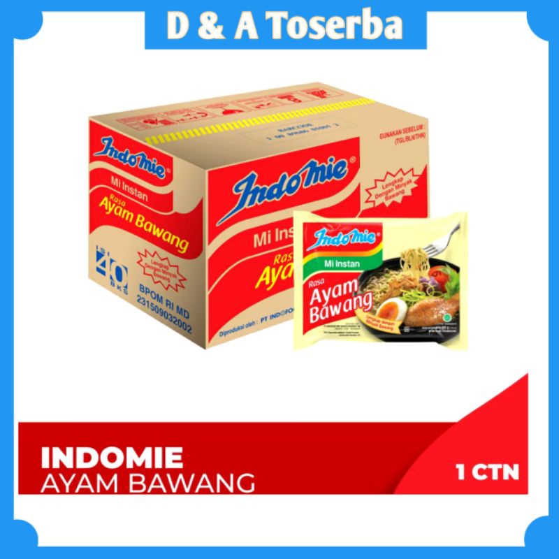 

Indomie Ayam Bawang 1karton isi40