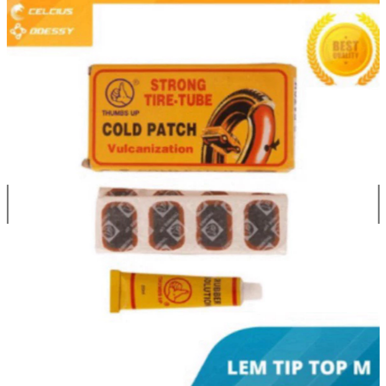 Lem tambal ban tubles sepeda dan motor cap jempol tip top M