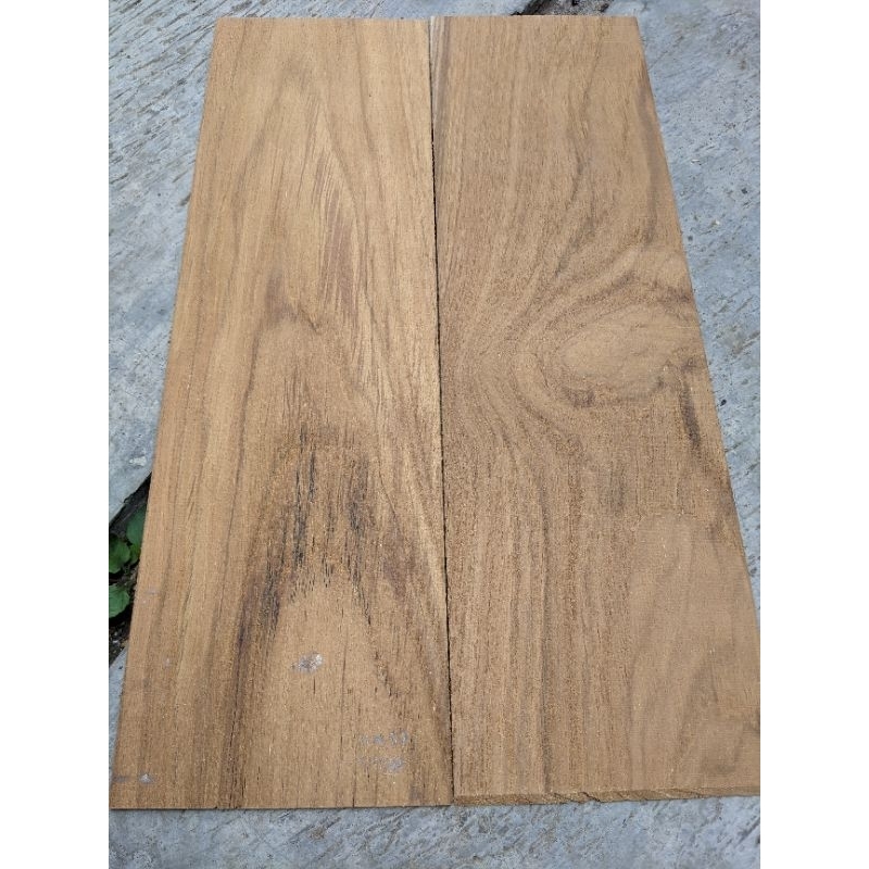 veneer natural jati 2,5mm x 10 x 96 - 132 cm teakwood