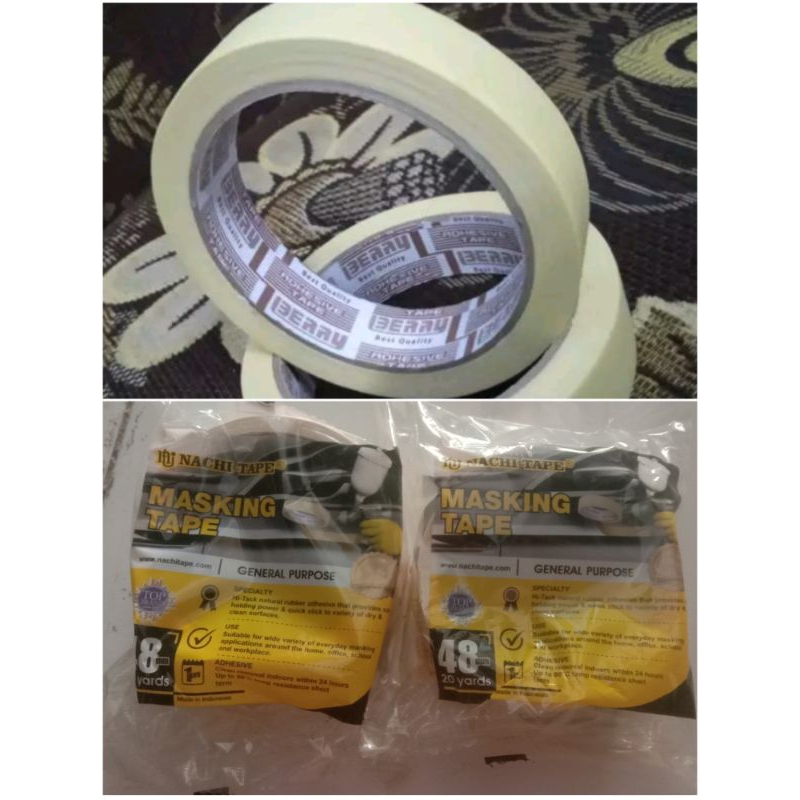 

ISOLASI KERTAS 24 MM - MASKING TAPE BERRY