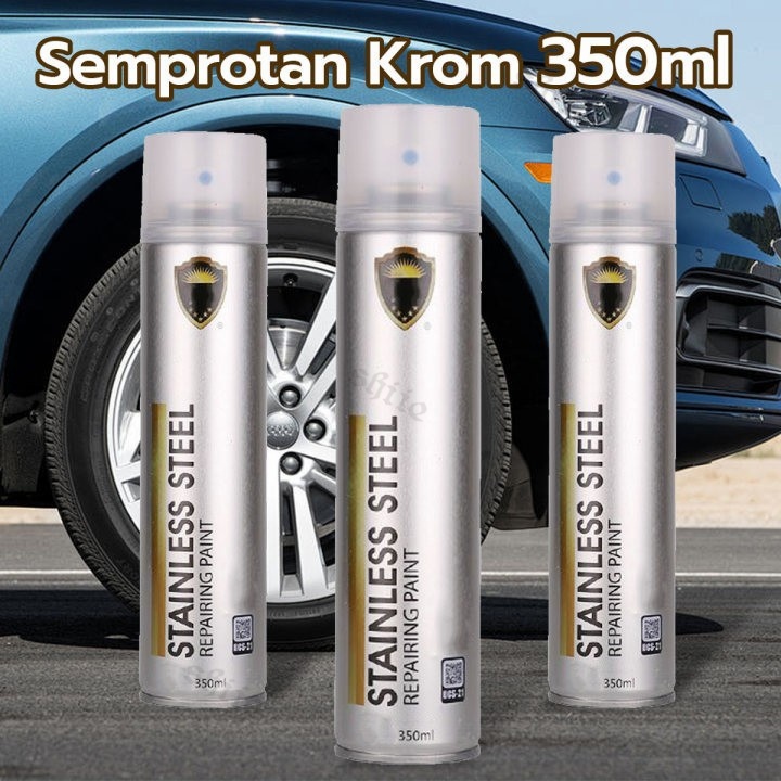 Cat krom mengkilap 350ML cat semprot cat semprot krom cat krom murni anti-penuaan cat paduan anti ko