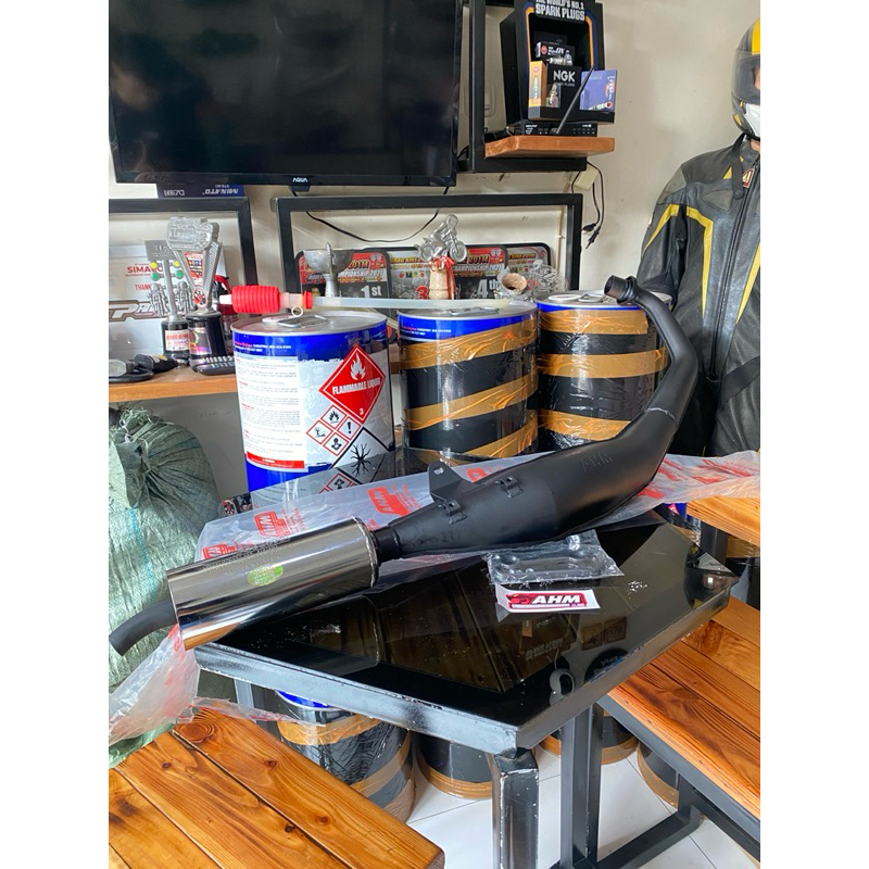 KNALPOT AHM SATRIA PROFESIONAL ORIGINAL MALAYSIA