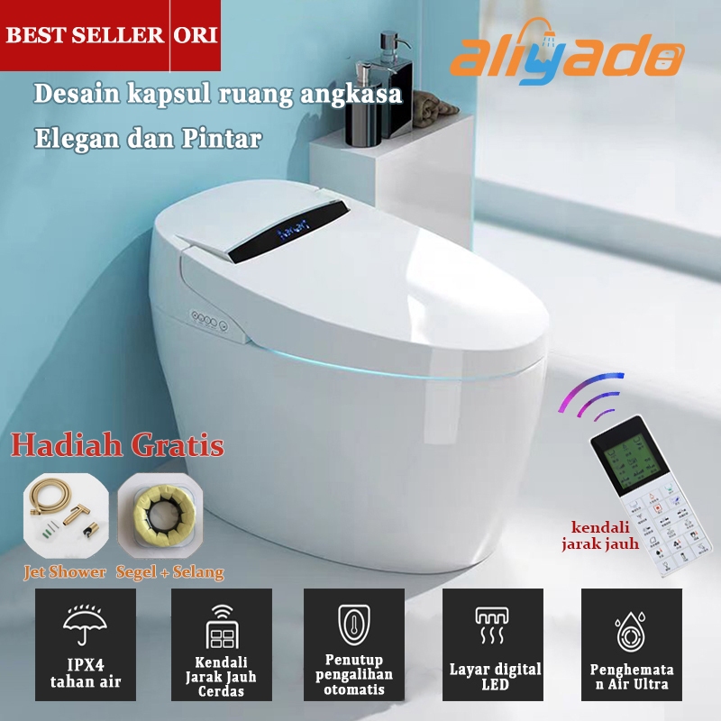 ⚡Garansi 15 tahun⚡Smart Toilet Closet duduk otomatis Keramik Luxury Pintar Toilet Closet Toilet Mult