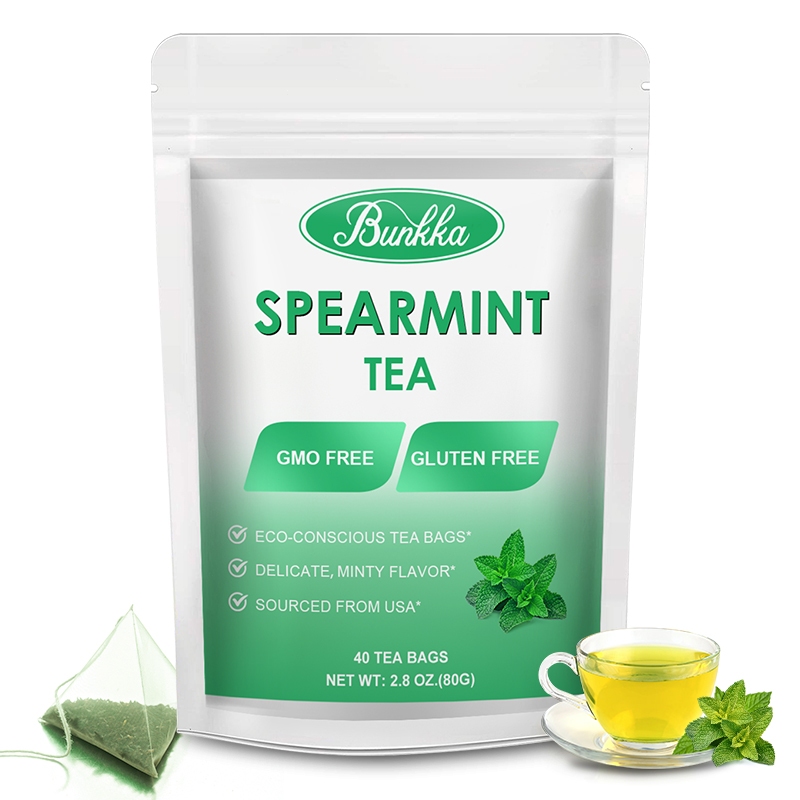 

Bunkka Teh Spearmint Secara Alami Bebas Kafein Aromatik Ringan dan Mint Mendukung Peningkatan Pencernaan dan Kembung Keseimbangan Hormon Teh Celup