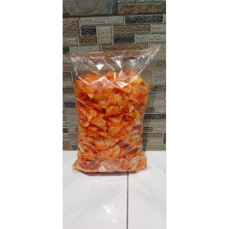 

keripik singkong balado pedas manis @100% cabe asli 1kg