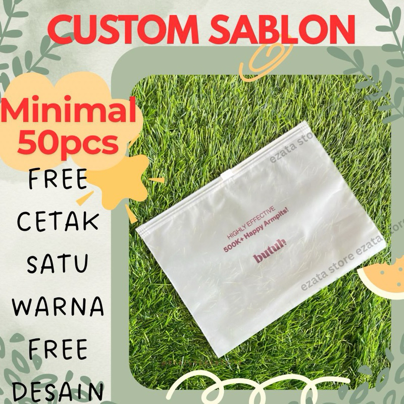 pouch hijab/kemasan hijab/ziplock hijab minimal 50pc