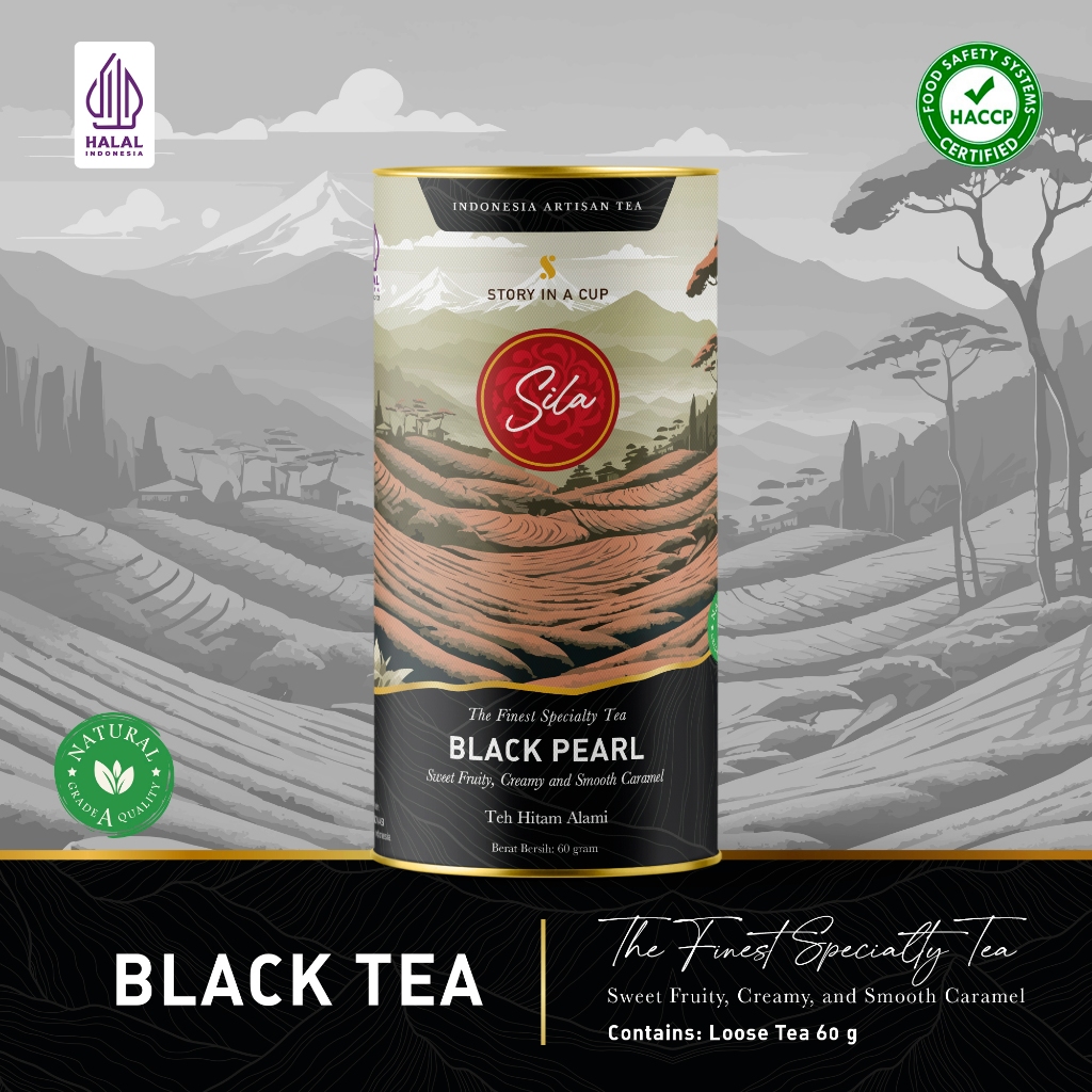 

Sila Specialty Tea - Black Pearl - Canister - Teh Premium - Black Tea