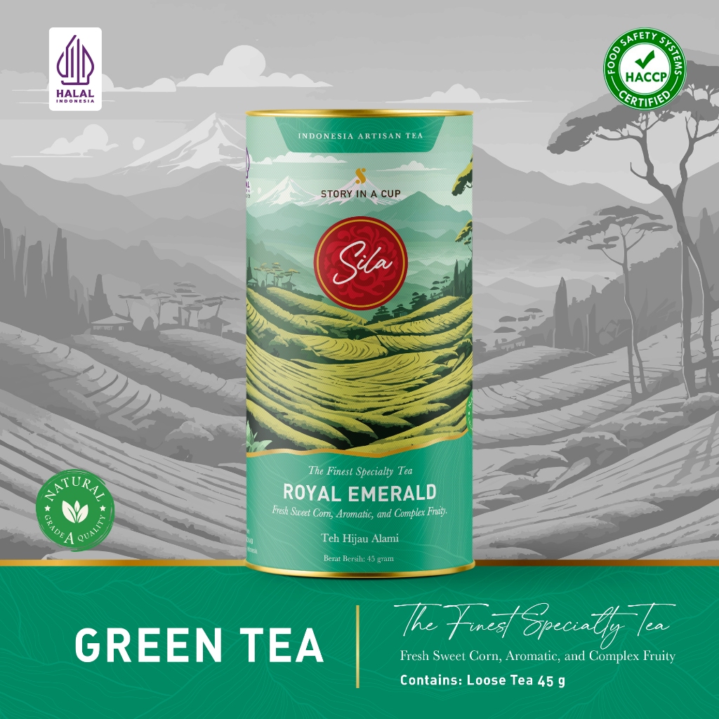 

Sila Specialty Tea - Royal Emerald - Canister - Teh Premium - Green Tea