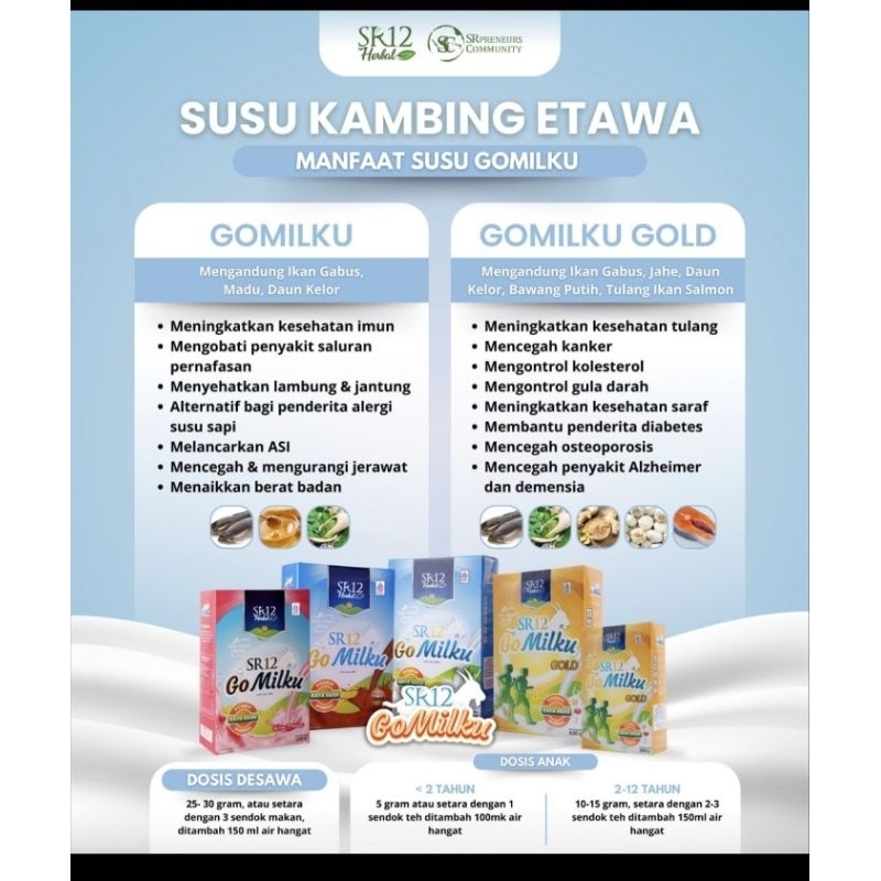 

Gomilku SR12 (susu kambing etawa)