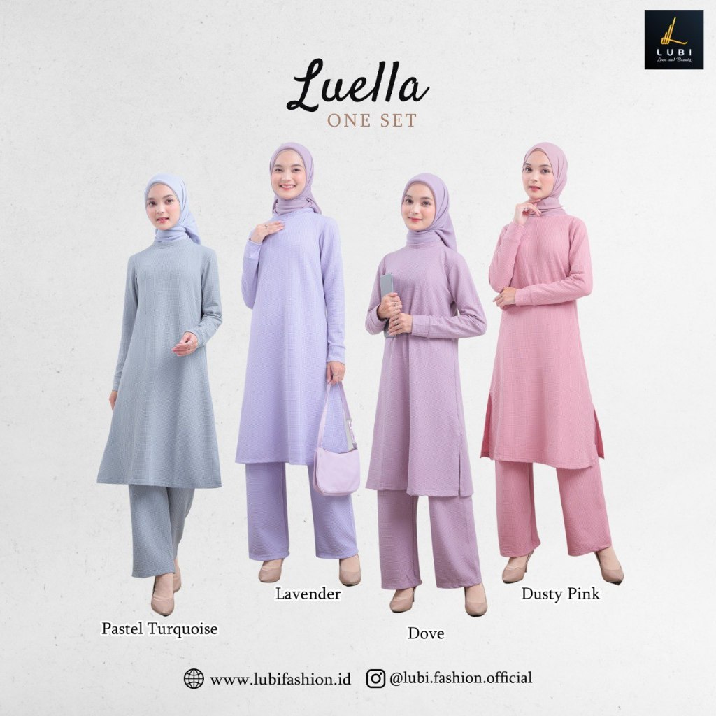 ONE SET BAJU ATASAN DAN CELANA LUELLA BY LUBI