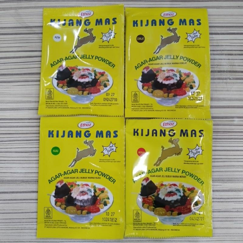 

Kijang Mas/ Agar Agar Jelly Powder 7 g