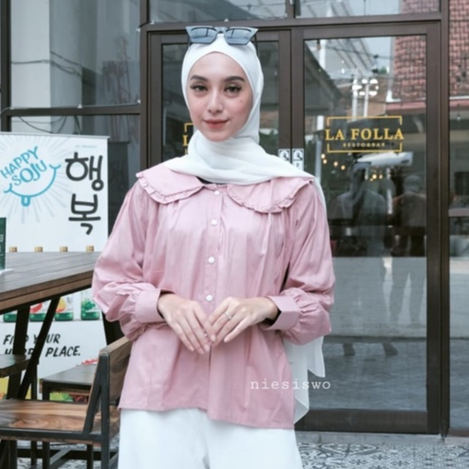 EVERY BLOUSE KERAH / BLOUSE CRINKLE BAHAN RAYON PREMIUM