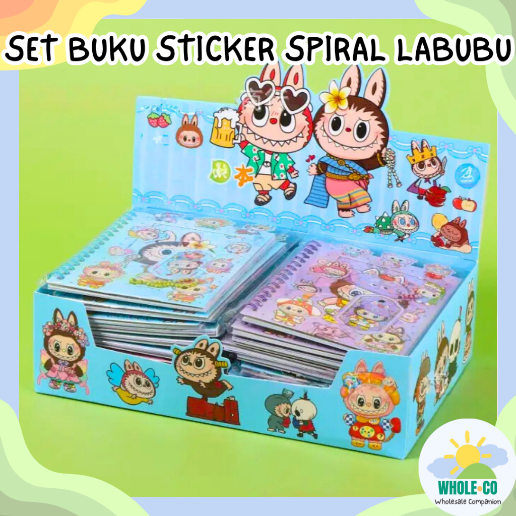 

Set Buku Stiker Spiral Labubu Premium Sticker Pack Monster Aesthetic Tahan Air Pastel Hewan Lucu Unik Imut Termurah Grosir Cod