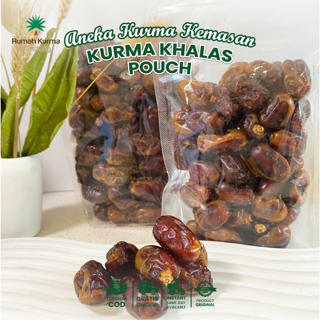 

Kurma Korma Khalas Pouch Original Segar dan Berkualitas Oleh Oleh Haji dan Umroh
