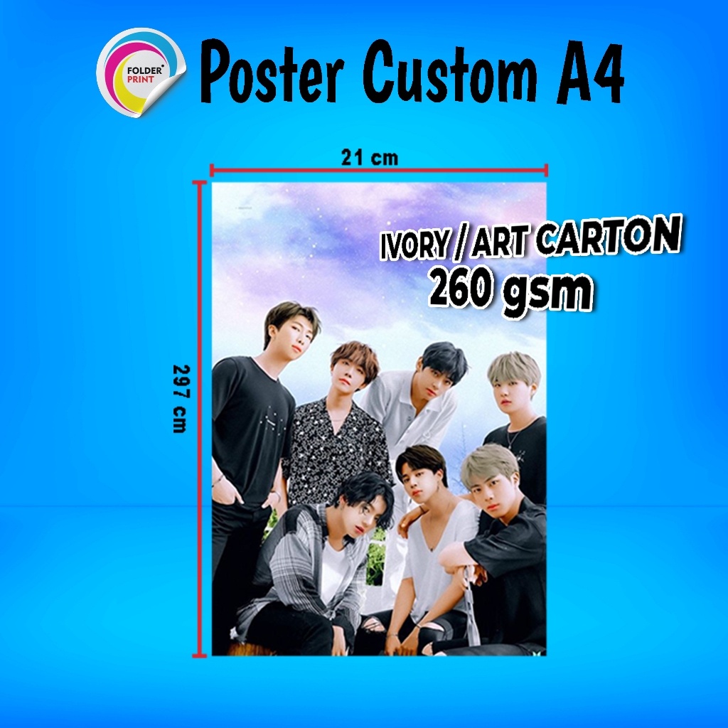 

Poster Custom A4 Glossy Art Karton 260 Gram