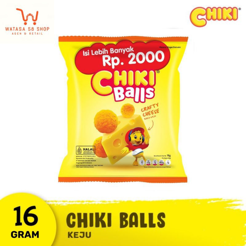 

Chiki Balls 16 gr renceng rasa Coklat , Keju , Ayam - Chiki ball - Snack chiki ball