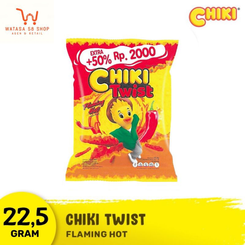 

Chiki Twist 22,5 gr renceng rasa jagung bakar dan flaming hot/pedas