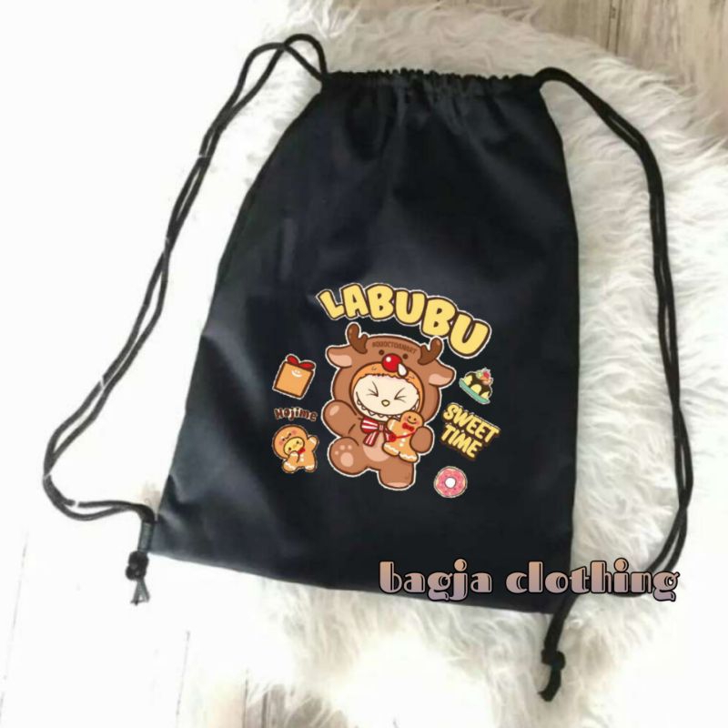 Tas serut / tas sekolah anak laki-laki perempuan labubu cute