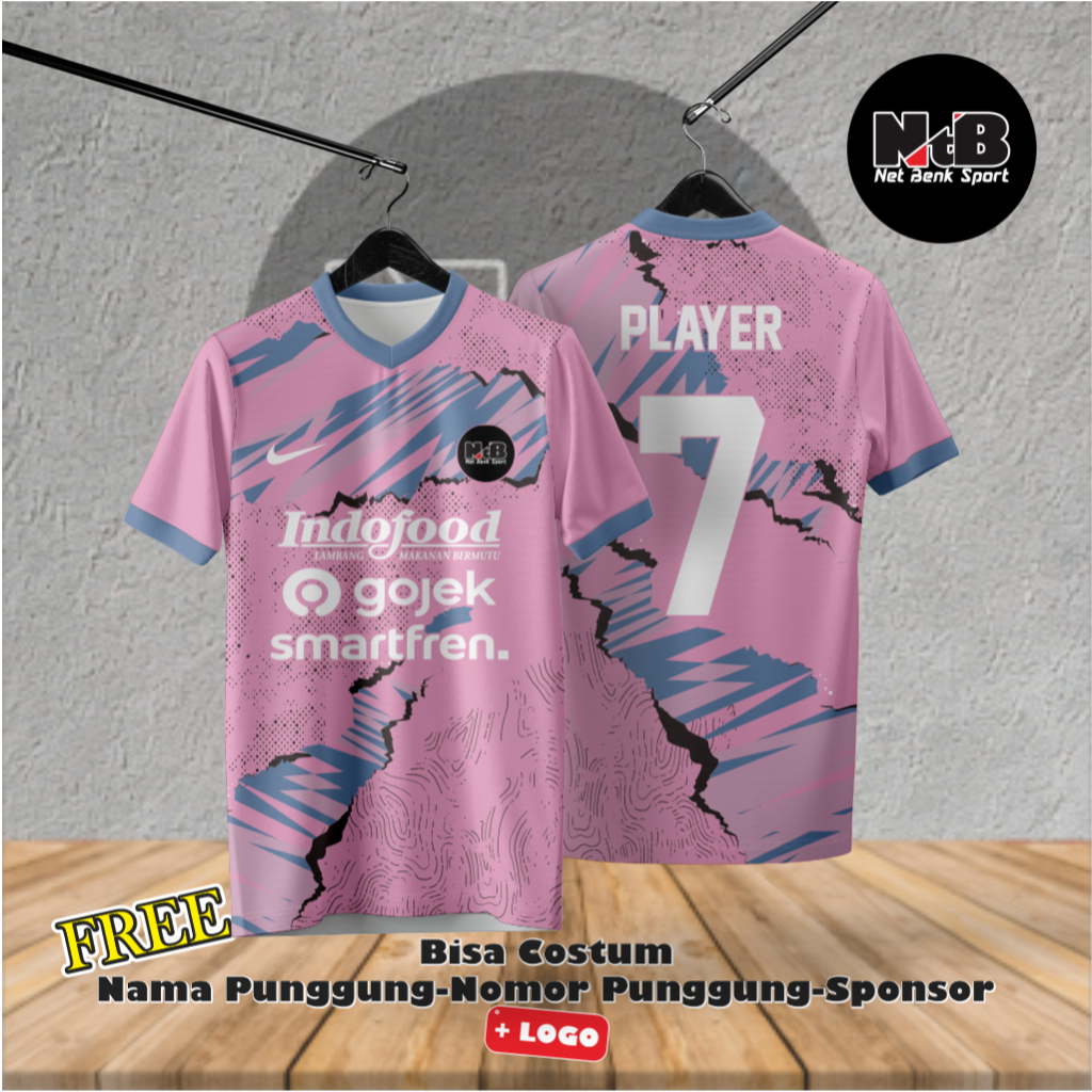 JERSEY VOLY - JERSEY FUTSAL - JERSEY BOLA - JERSEY BADMINTON - JERSEY TAKRAW - PINK JERSEY