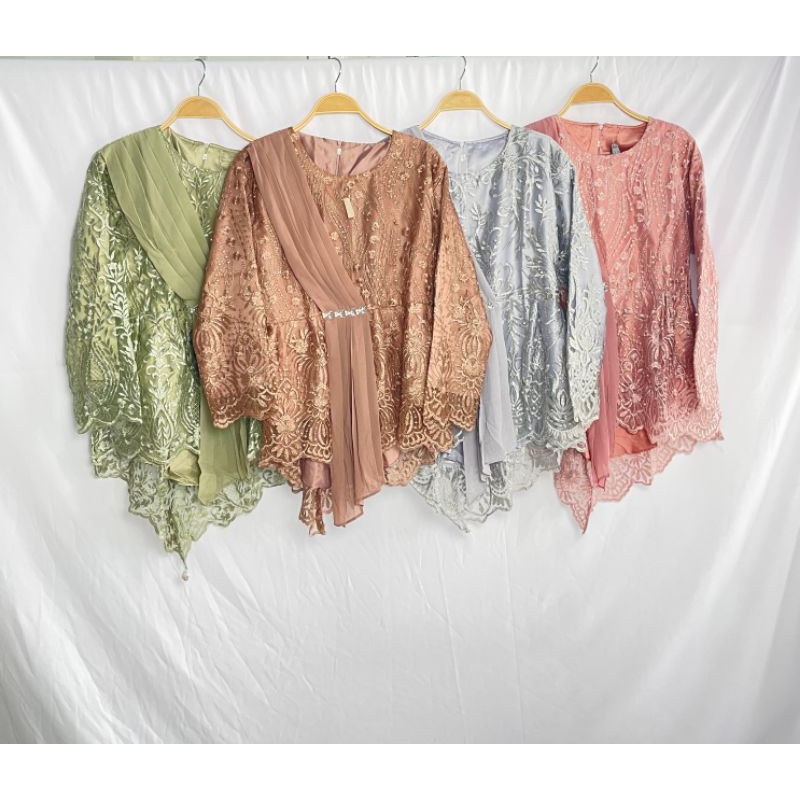 Kebaya Broklat Slempang/kebaya kekinian/grosir kebaya