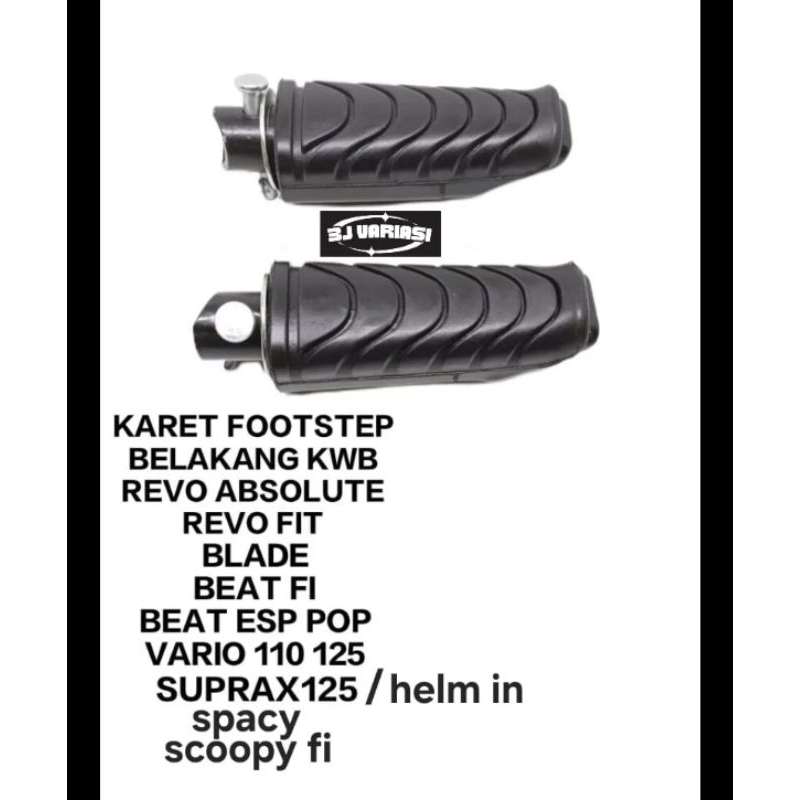 Footstep Belakang Motor Honda Beat Vario Revo Blade Step Barstep Belakang Motor Honda Beat FI Injeks