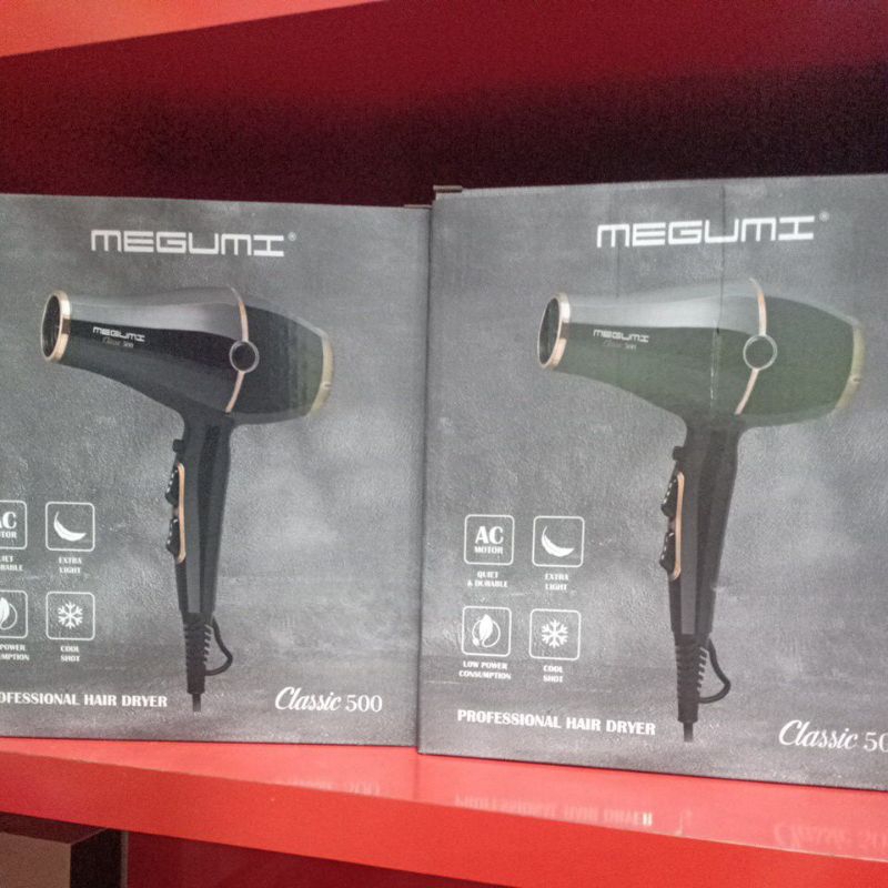 MEGUMI HAIR DRYER 500 WATT