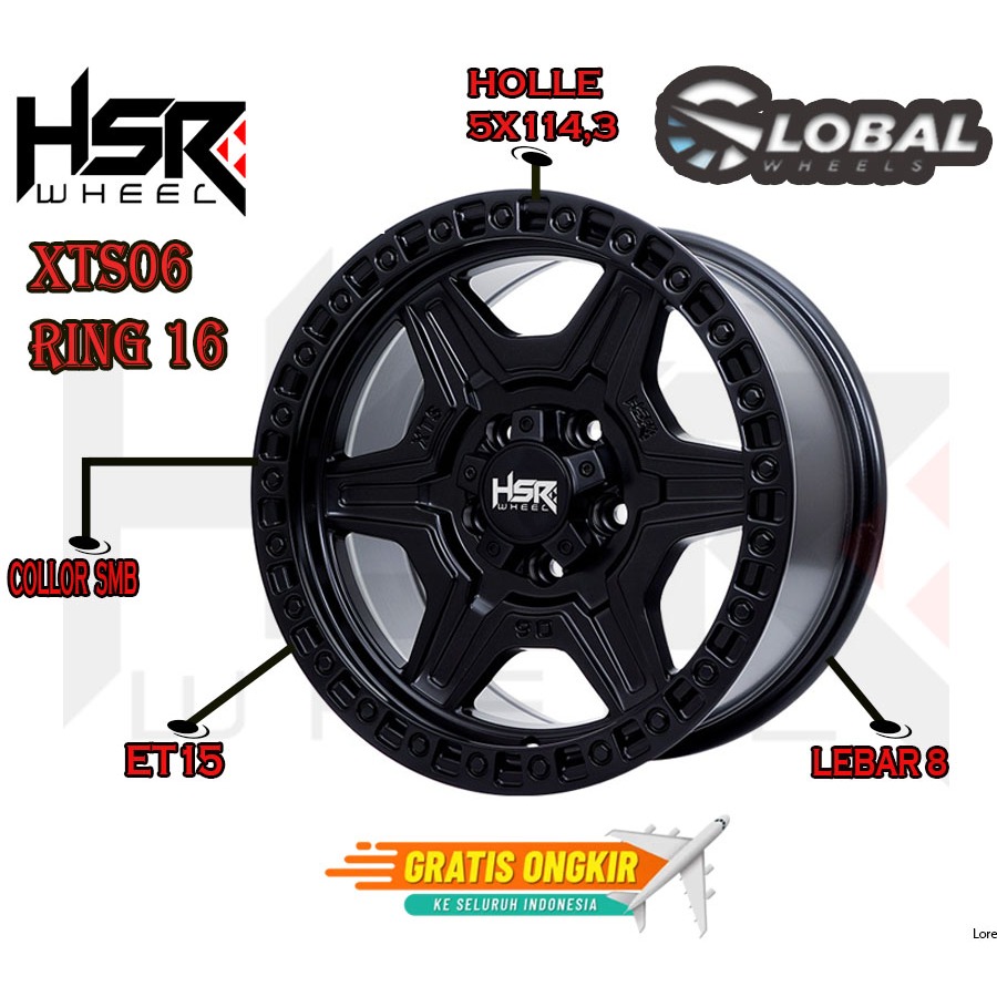 Velg Mobil Semi Offroad Ring 16 HSR XTS06 Bestfor Xtrail Innova Reborn Terios Rush