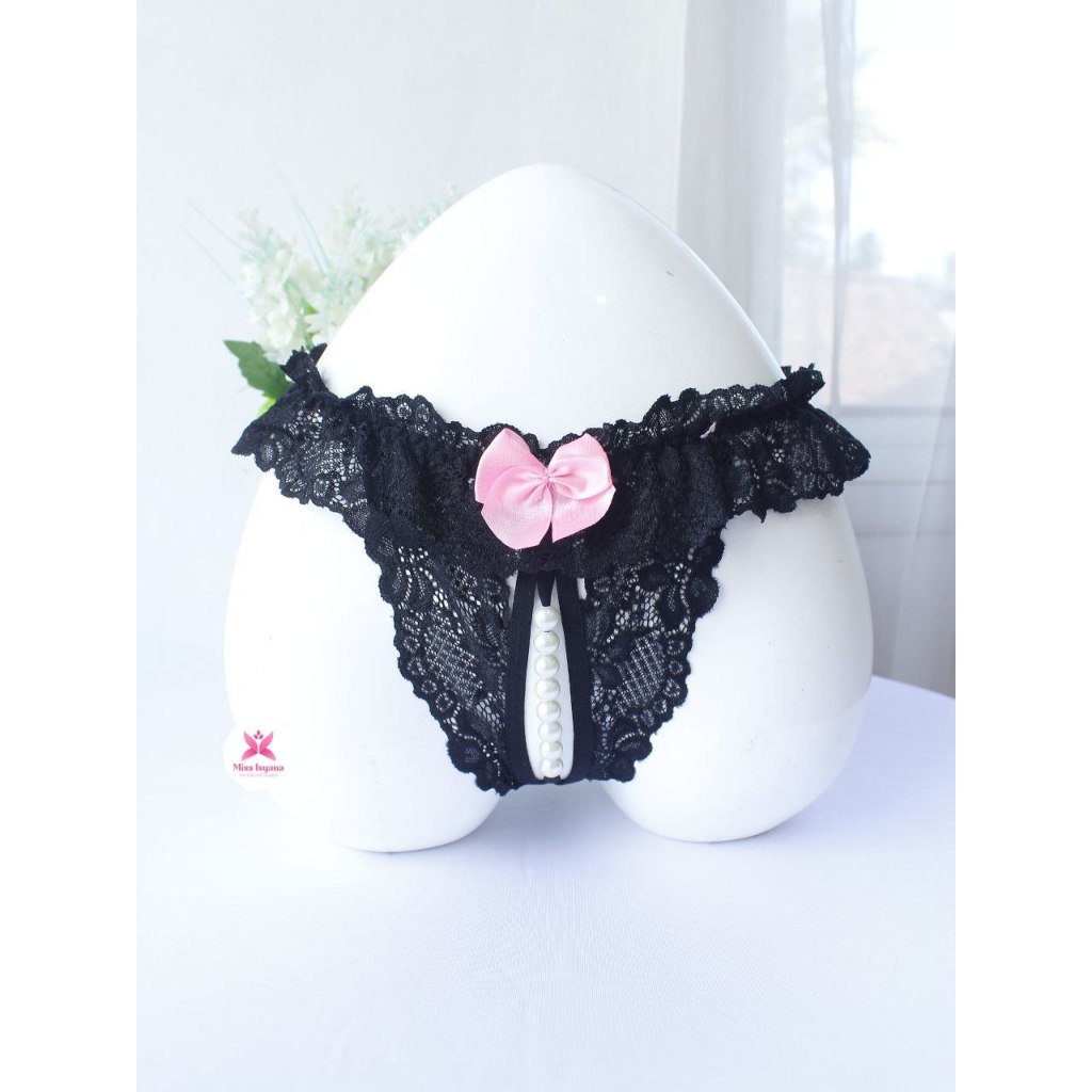 Celana Dalam Wanita G string Wanita G string Mutiara Seksi Gstring Bukaan Depan Gstring Jumbo Gstrin