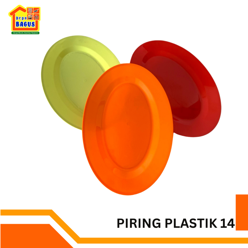 Piring Plastik Mila Oval 14, Piring Saji Plastik