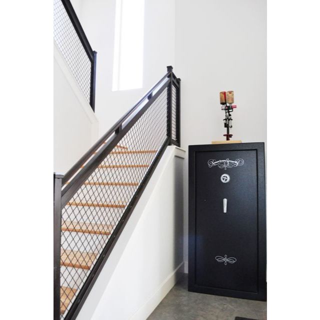 Railing besi industrialis | pegangan tangga
