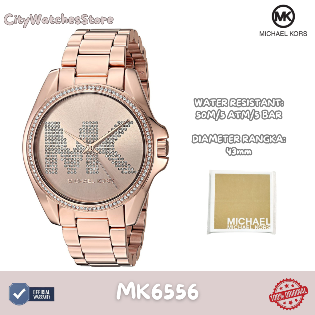 Jam Tangan Wanita Tali Rantai Anti Karat Original - MK6556 / Jam Tangan Wanita Original / Jam Wanita