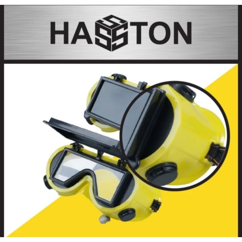 KACAMATA LAS SAFETY HASSTON PROHEX SEGI TUTUP BUKA