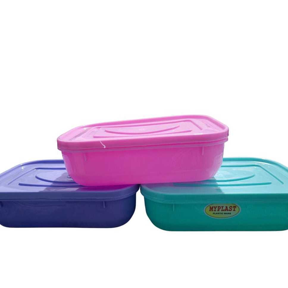 KOTAK MAKAN PLASTIK / KOTAK BEKAL WARNA