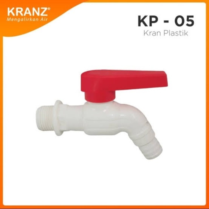 Kran Plastik KRANZ KP-05 KP 05 / Keran Tembok / Kran Taman Pvc 1/2" inch