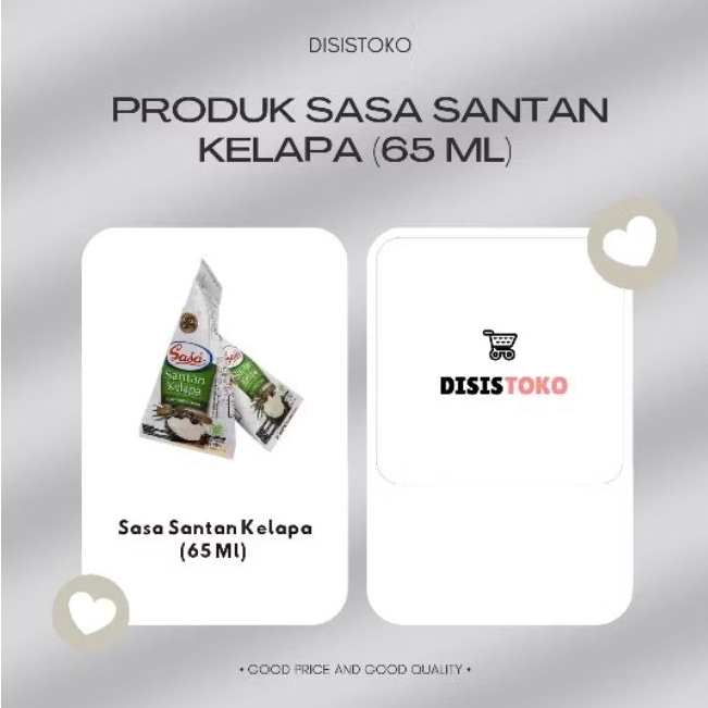 

Sasa Santan Cair Kelapa 65 ml | Bumbu Masak