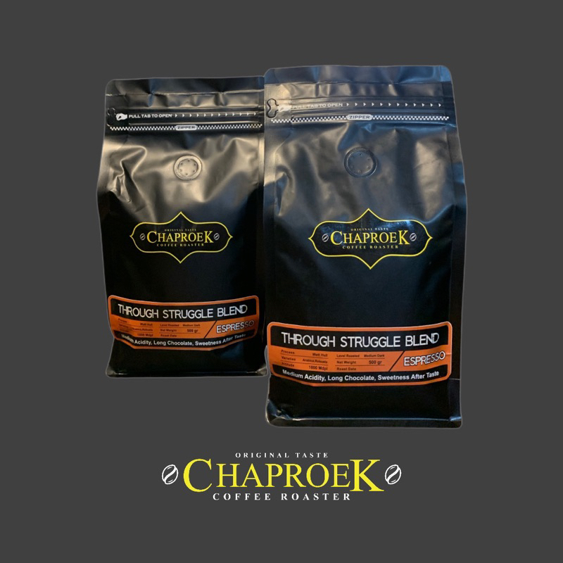 

STRUGGLE BLEND / HOUSE BLEND COFFEE / KOPI BLEND 50:50 / BIJI KOPI ARABICA ROBUSTA 500gr / Biji Kopi / House Blend Kopi by Chaproek Roastery