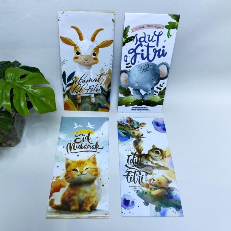 

(1 pack isi 20 Pcs) Amplop Lebaran 2025 Jumbo Art Paper Glossy Uang tidak perlu dilipat, Amplop Idul Fitri
