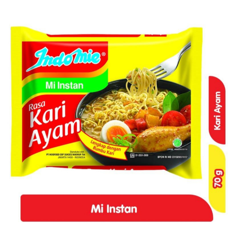 

INDOMIE mie instan kari ayam 70g