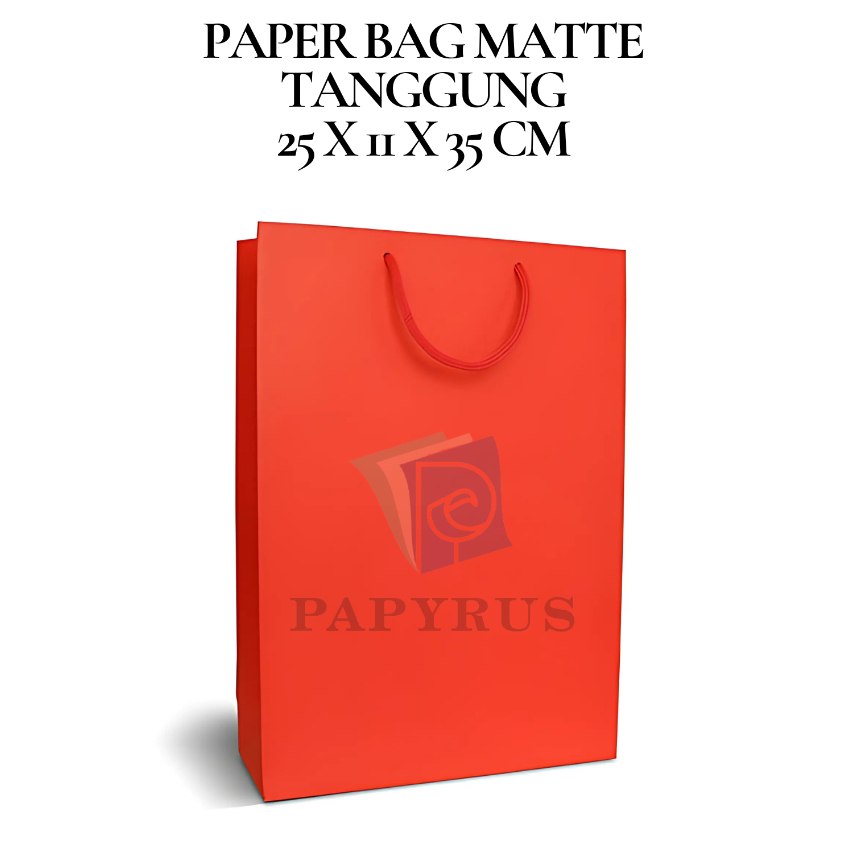 

PAPER BAG POLOS / HAMPERS BAG / GOODIE BAG / SOUVENIR BAG / TAS KADO POLOS / GIFT BAG / PAPER BAG MATTE DOFF TANGGUNG MERAH