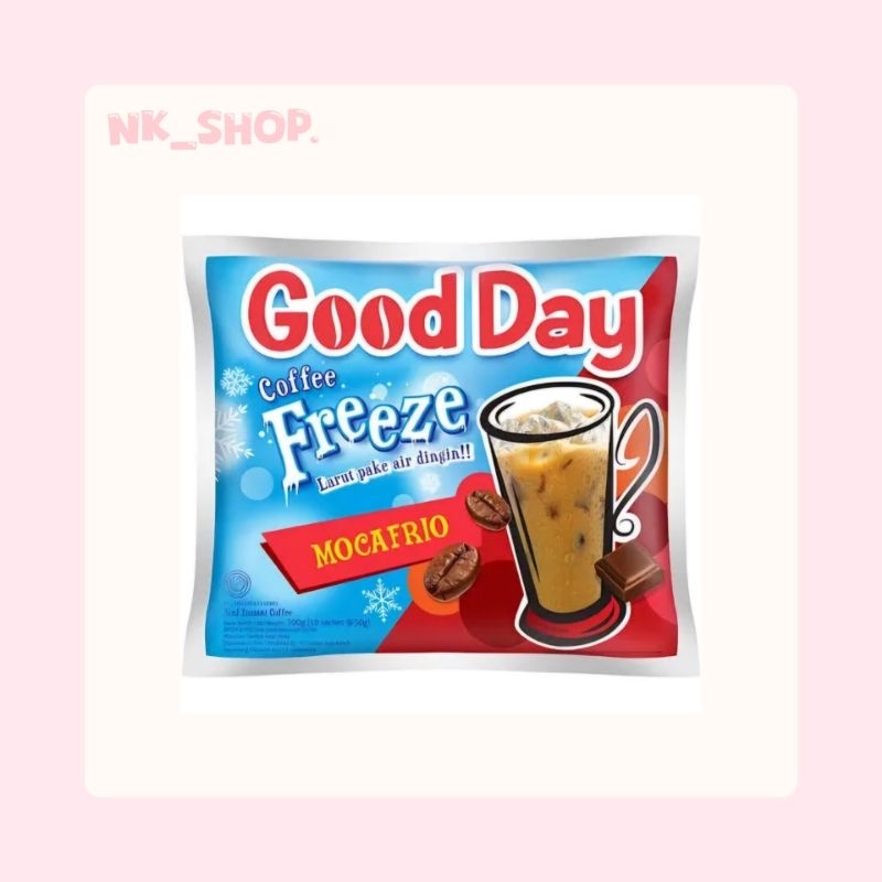 

Good Day Freeze Mocafrio 30gr - 1 Renceng isi 10 Sachet